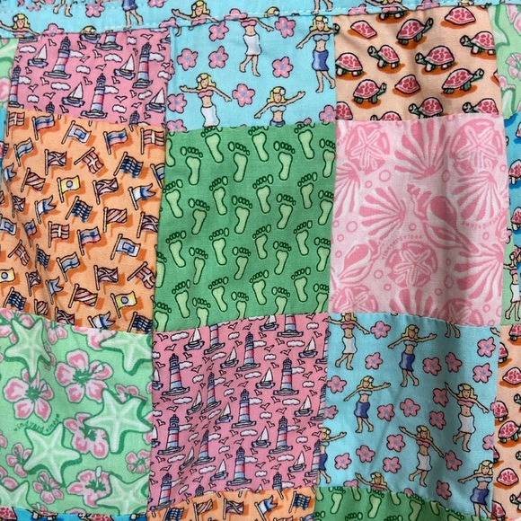 VINEYARD VINES SEASIDE PATCHWORK STRAPLESS DRESS COASTAL BARBIE MINI - Picture 3 of 8